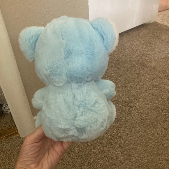 Blue and White Plush Bear Toy - Picture 2 of 3